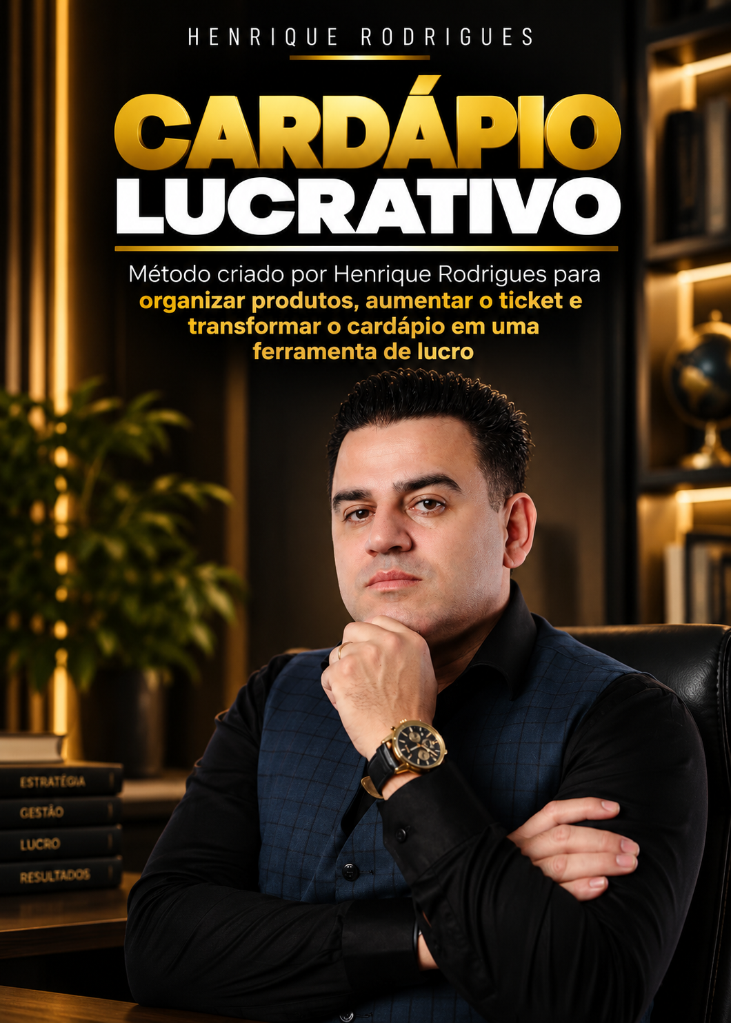 Capa oficial do livro Cardápio Lucrativo